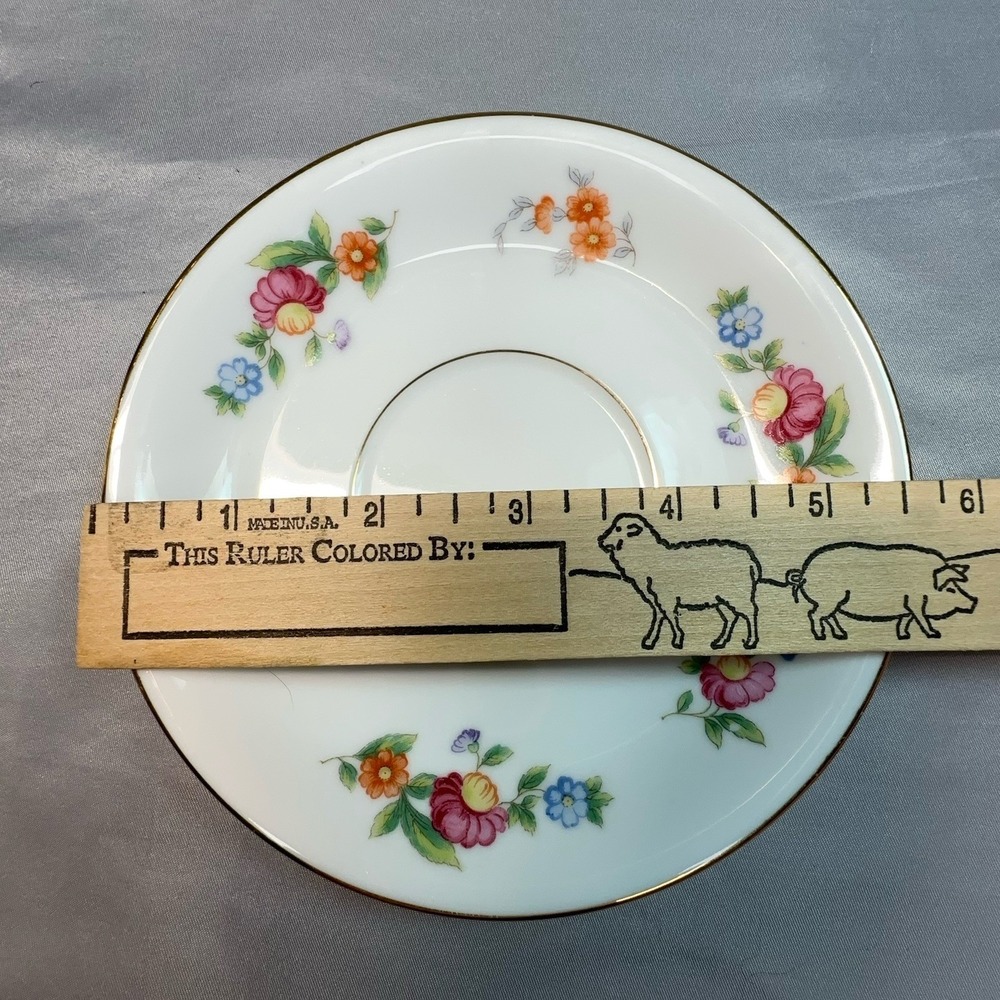 MINT Noritake Occupied Japan Tea Cup Saucer‎ Floral Gold Grandmillennial Tea Cup - Picture 7 of 12